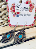 Alaina Feather Earrings