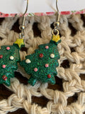 Faith Christmas Tree Earrings