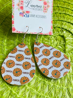 Coral Pumkin Earrings