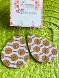 Coral Pumkin Earrings